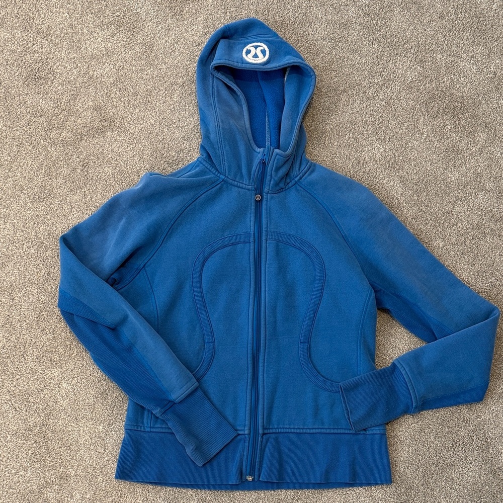 Lululemon Blue Hooded Zip-Up Jacket size 8